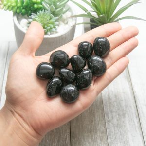 Alternative view of Black Tourmaline Tumbled Stone