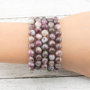 Alternative view of Red Rubellite Tourmaline Bracelet