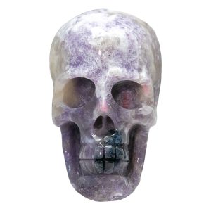 Large Unicorn Stone Skull Rare Blue Tourmaline Inclusion