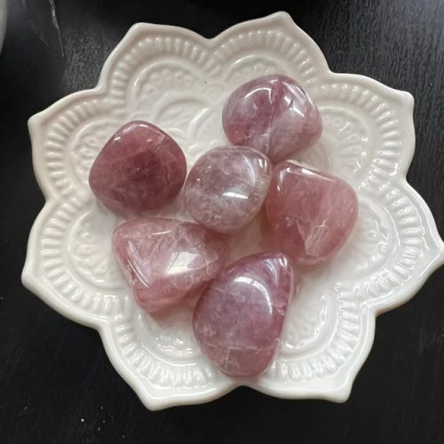 Lavender Rose Quartz Tumbled Stone photo review