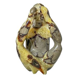 Extra Large Septarian Sitting Thinking Man Carving