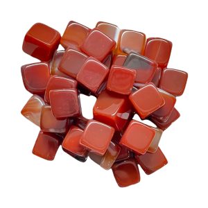 Carnelian Tumbled Cube