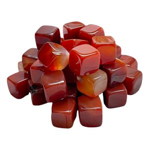 Alternative view of Carnelian Tumbled Cube