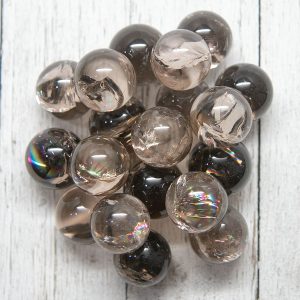 Alternative view of Rainbow Smoky Quartz Mini Sphere
