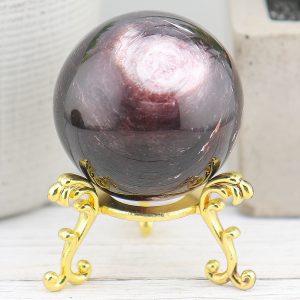 Alternative view of Gem Lepidolite Sphere