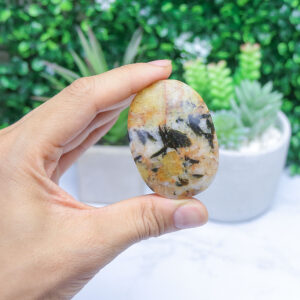 Alternative view of Topazite Palm Stone