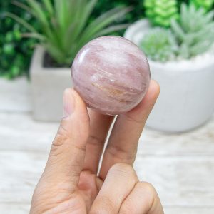 Alternative view of Thulian Pink Tourmaline Sphere