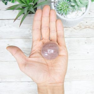 Alternative view of Thulian Pink Tourmaline Sphere