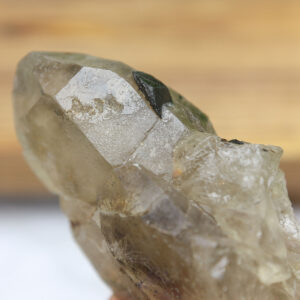 Black Tourmaline in Smoky Citrine Enhydro Quartz - Image 14