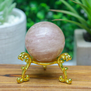 Alternative view of Pink Thulian Tourmaline Sphere