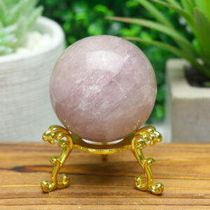 Alternative view of Pink Thulian Tourmaline Sphere