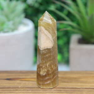 Alternative view of Yellow Fluorite Tower